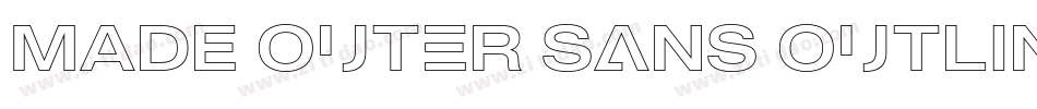 MADE Outer Sans Outline Alt Bold PERSONAL USE字体转换